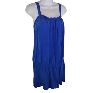 United Colors of Benetton blue drop waist sleeveless dress